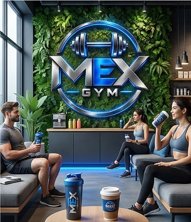 MEX GYM dinlenme alanı ve yeşil duvar